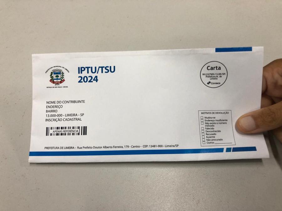 Guias do IPTU 2024 começam a ser entregues parcela única terá desconto