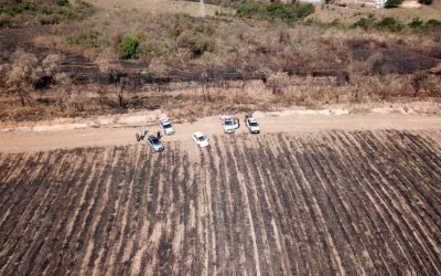 Drone é usado para monitorar queimadas