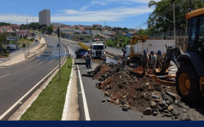 Trecho do viaduto Barroca Funda no sentido bairro-Centro é interditado para manutenção da BRK
