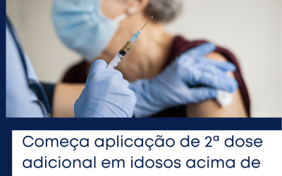 Começa aplicação de 2ª dose adicional em idosos acima de 80 anos