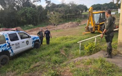 Pelotão Ambiental da GCM flagra crime em área embargada nos Pires