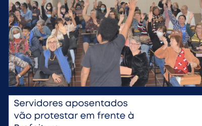 Servidores aposentados vão protestar em frente à Prefeitura