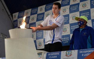 Pira dos Jogos Escolares 2022 já está acesa no Vô Lucato