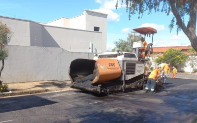 Recapeamento asfáltico chega ao Jd. Montezuma e Vista Alegre