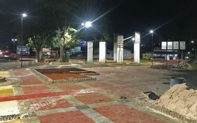 Revitalização em Praça da Maria Buzolin avança com implantação de iluminação
