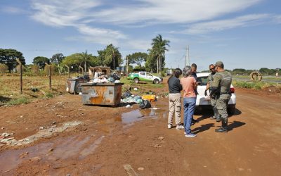 Força-tarefa fecha o cerco contra descarte irregular e aplica 10 multas