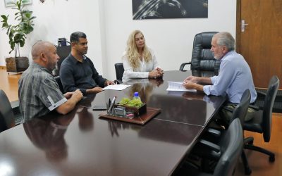 Prefeito recebe Comissão de Obras e parecer técnico sobre passarela