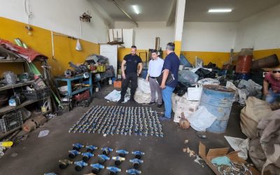 GCM e Polícia Civil recuperam 223 hidrômetros furtados, em comércio de sucatas