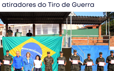Fundo Social entrega certificados de reconhecimento aos atiradores do Tiro de Guerra