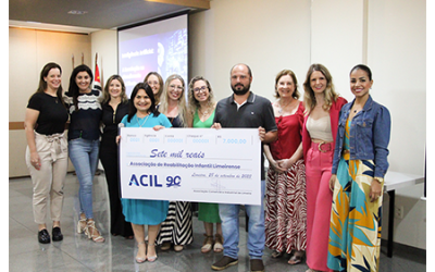 CME da ACIL realiza entrega de doação da Corrida Florescer em benefício da ARIL
