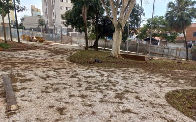 Revitalização da Praça Vitório Bortolan Filho chega a 70%