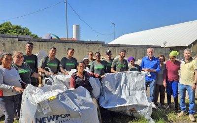 Cooperativa de reciclagem recebe bags para armazenamento de materiais