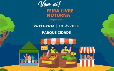 Parque Cidade recebe hoje a Feira Livre Noturna