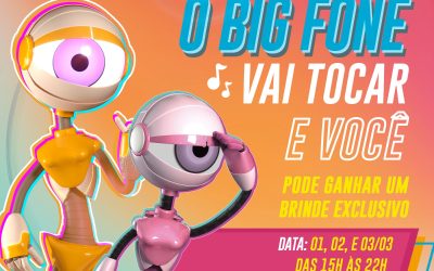 Big Fone do BBB estará no Limeira Shopping e traz brindes exclusivos