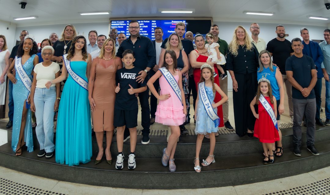 Vencedoras do concurso Miss Limeira 2024 são apresentadas em sessão ordinária na Câmara