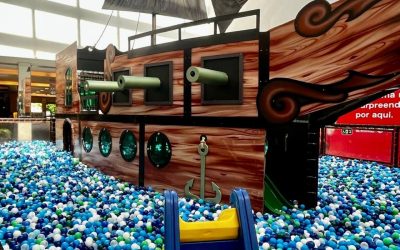Piscina de bolinhas com Navio Pirata chega ao Limeira Shopping