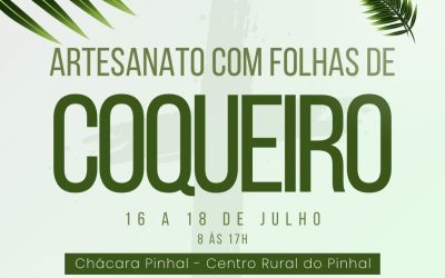 Curso de artesanato com folha de coqueiro está com inscrições abertas