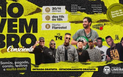 Horto de Limeira recebe festival multicultural gratuito no dia 30 de novembro