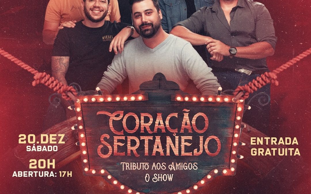 “Coração Sertanejo” faz Tributo aos Amigos” em show gratuito em Limeira