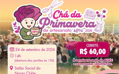 ALICC define data do Chá da Primavera; convites estão à venda