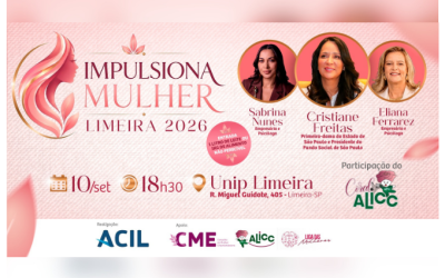 Evento sobre liderança feminina traz primeira-dama do Estado a Limeira dia 10 de setembro