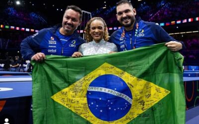 Rebeca Andrade conquista o tri no Mundial de Ginástica na Holanda