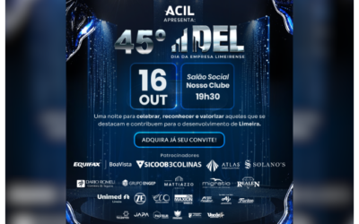 45º Dia da Empresa Limeirense acontece nesta sexta-feira com noite de homenagens e celebração